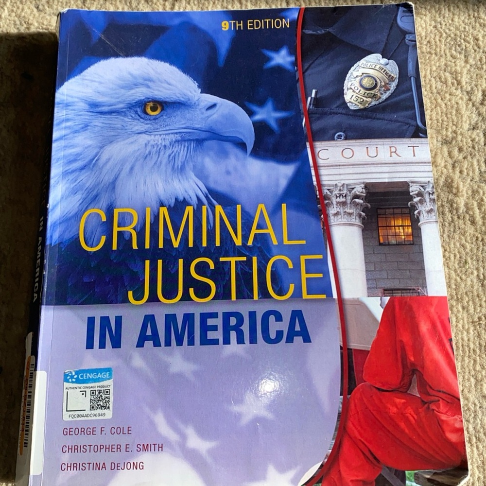 Criminal justice in America 9th edition book